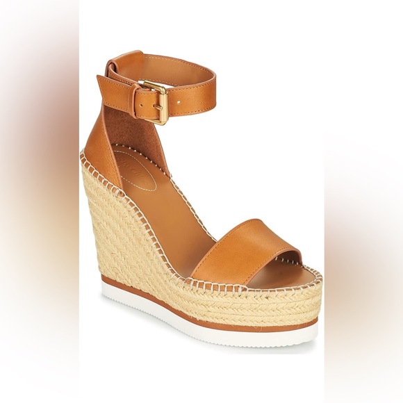 See By Chloe Tan Wedge Espadrilles - Picture 1 of 4
